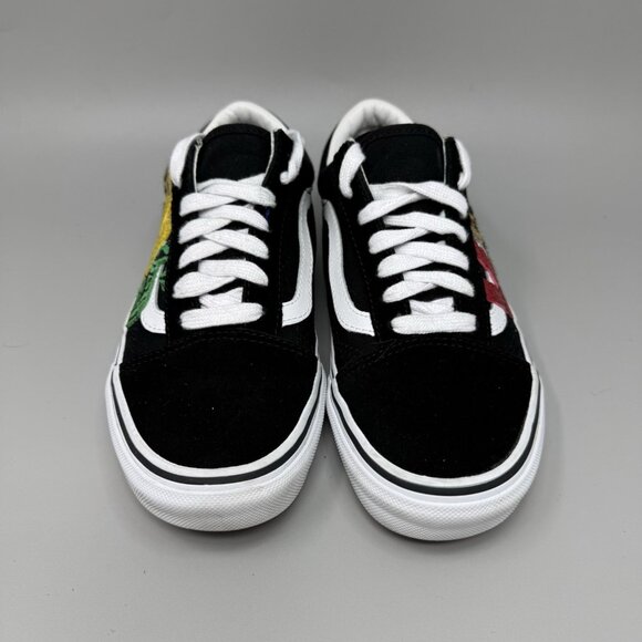 Vans Old Skool Black Rasta Skate Multi Animal Shoes Womens Size 7 - Picture 4 of 8